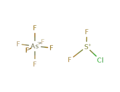 Molecular Structure of 113250-69-4 (chlorodifluorosulfur(IV) hexafluoroarsenate)
