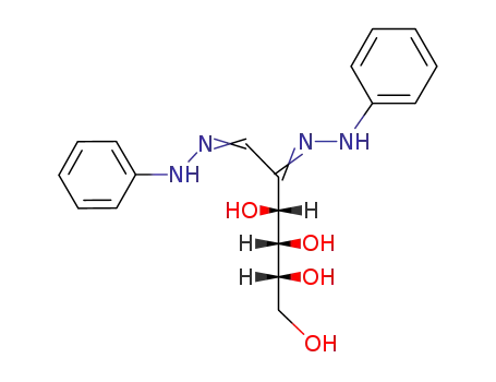 Molecular Structure of 534-97-4 (D-arabino-hexosulose bis(phenylhydrazone))