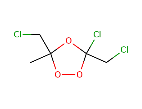 Molecular Structure of 173063-66-6 (cis/trans-3,5-Bis-(chloromethyl)-3-fluoro-5-methyl-1,2,4-trioxolane)
