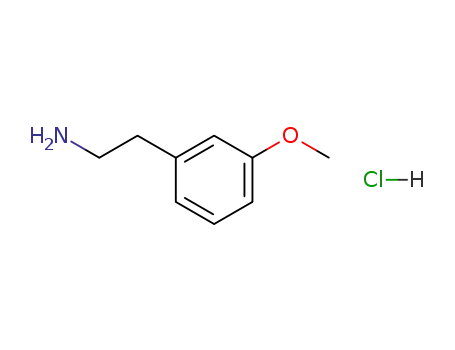 Molecular Structure of 2039-54-5 (m-methoxyphenethylamine hydrochloride)