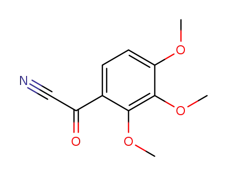 Molecular Structure of 92288-79-4 ((2,3,4-trimethoxy-phenyl)-glyoxylonitrile)