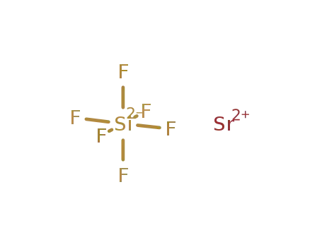 Molecular Structure of 18943-30-1 (silicon(4+), fluoride, strontium salt (1:6:2))