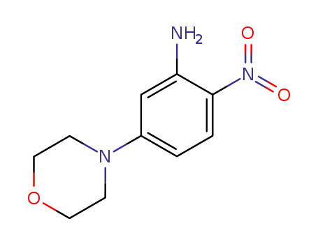 Molecular Structure of 54998-00-4 (4-(3-Amino-4-nitrophenyl)morpholine)