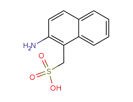 Molecular Structure of 85-09-6 (2-aminonaphthalene-1-methylsulphonic acid)