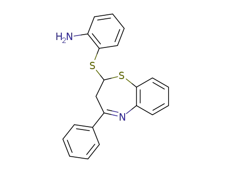 Molecular Structure of 86333-20-2 (2-(2-aminophenylthio)-4-phenyl-2,3-dihydro-1,5-benzothiazepine)
