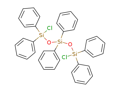 Molecular Structure of 7756-88-9 (Trisiloxane, 1,5-dichloro-1,1,3,3,5,5-hexaphenyl-)