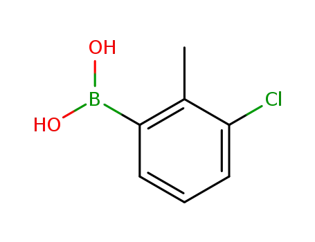 Molecular Structure of 313545-20-9 (3-CHLORO-2-METHYLPHENYLBORONIC ACID)