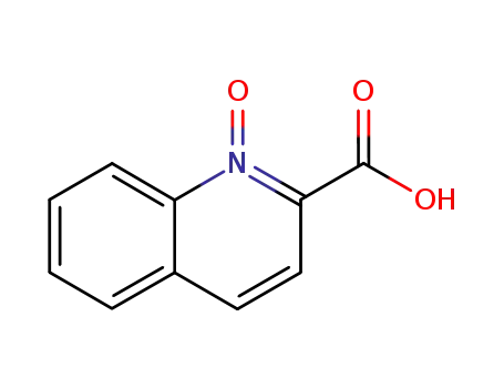Molecular Structure of 3297-64-1 (2-Quinolinecarboxylic acid, 1-oxide)
