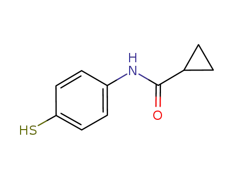 Molecular Structure of 639090-54-3 (N-(4-Sulfanylphenyl)cyclopropanecarboxamide)