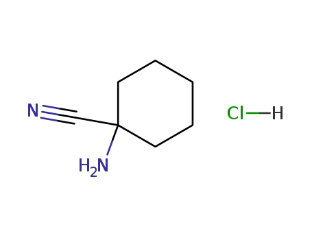 Molecular Structure of 50846-38-3 (1-aminocyclohexanecarbonitrile hydrochloride)