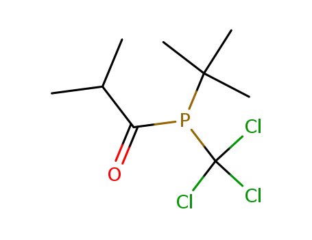Molecular Structure of 131551-85-4 (1-(tert-Butyl-trichloromethyl-phosphanyl)-2-methyl-propan-1-one)