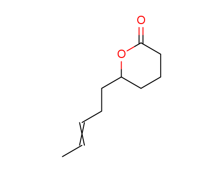 2H-Pyran-2-one,tetrahydro-6-(3-penten-1-yl)-(32764-98-0)