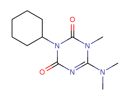 1,3,5-Triazine-2,4(1H,3H)-dione,3-cyclohexyl-6-(dimethylamino)-1-methyl-(51235-04-2)