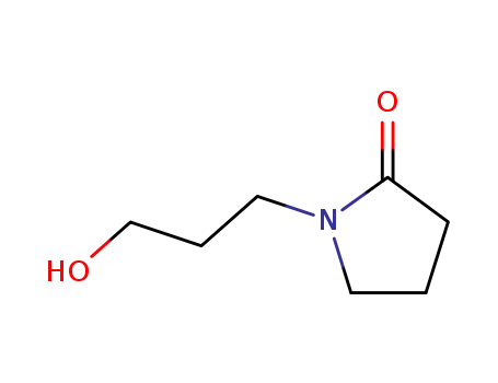 Molecular Structure of 62012-15-1 (1-(3-HYDROXYPROPYL)-2-PYRROLIDONE)