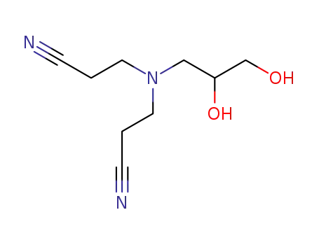 Molecular Structure of 4220-30-8 (3,3'-[(2,3-dihydroxypropyl)imino]bispropiononitrile)