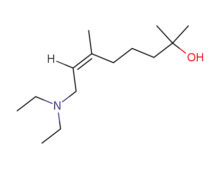 Molecular Structure of 57745-79-6 (8-(Diethylamino)-2,6-dimethyl-(6Z)-6-Octen-2-ol)