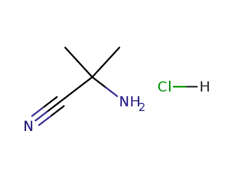 Molecular Structure of 50846-36-1 (2-AMINO-2-METHYL-PROPIONITRILE HYDROCHLORIDE)