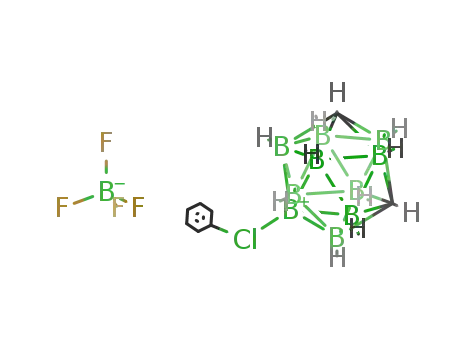Molecular Structure of 99506-47-5 (phenyl(m-carboran-9-yl)chloronium tetrafluoroborate)