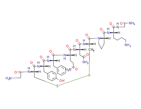 Molecular Structure of 4235-50-1 (vasopressin, N-Gly-8-Lys-)