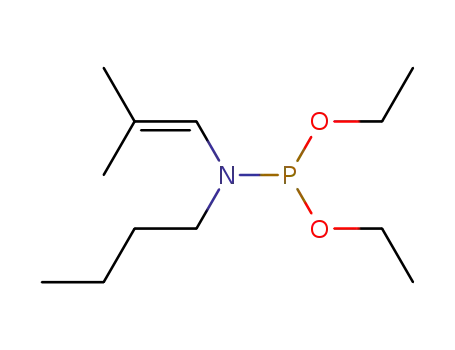 Molecular Structure of 79948-06-4 (O,O-diethyl-N-butyl-N-isobutenyl aminophosphite)