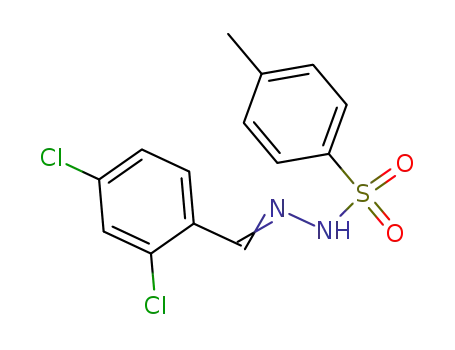 Molecular Structure of 1747-47-3 (2,4-Dichlor-1-<p-toluol-sulfonyl-hydrazino-methyl>-benzol)