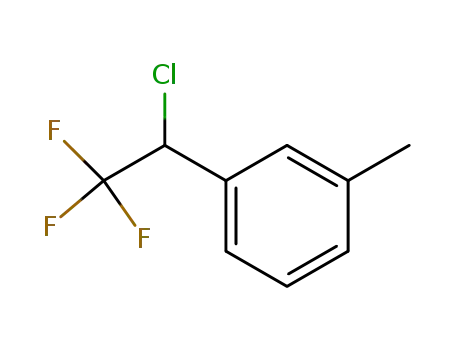 Molecular Structure of 191402-55-8 (1-(1-Chloro-2,2,2-trifluoro-ethyl)-3-methyl-benzene)