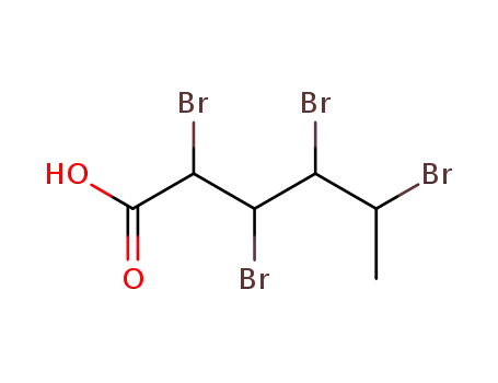 Molecular Structure of 62284-99-5 (2,3,4,5-tetrabromohexanoic acid)