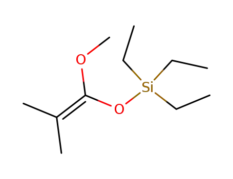 Molecular Structure of 55453-17-3 (Silane, triethyl[(1-methoxy-2-methyl-1-propenyl)oxy]-)