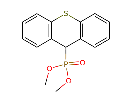 Molecular Structure of 39730-71-7 (Phosphonic acid, 9H-thioxanthen-9-yl-, dimethyl ester)