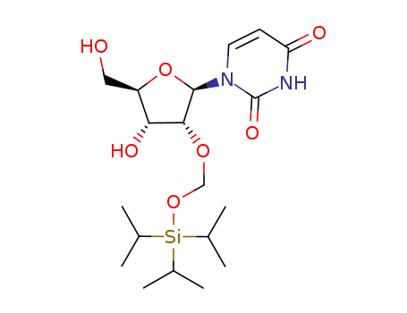 Molecular Structure of 468757-56-4 (2'-O-{[(triisopropylsilyl)oxy]methyl}uridine)
