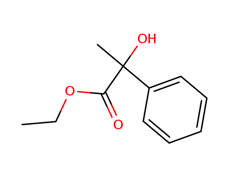 Molecular Structure of 29916-14-1 (Benzeneacetic acid, a-hydroxy-a-methyl-, ethyl ester, (R)-)