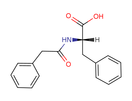 (2S)-3-phenyl-2-[(2-phenylacetyl)amino]propanoic acid 738-75-0