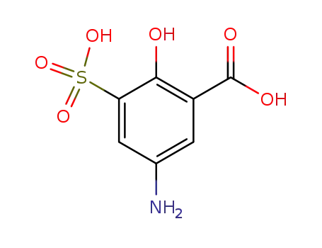 Molecular Structure of 6201-87-2 (5-amino-3-sulphosalicylic acid)