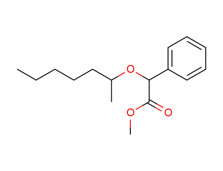 Benzeneacetic acid, a-[(1-methylhexyl)oxy]-, methyl ester