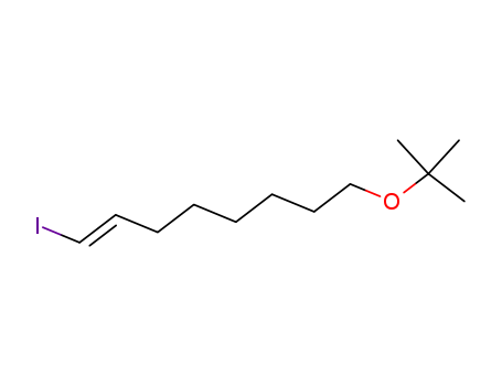 Molecular Structure of 121587-83-5 (1-Octene, 8-(1,1-dimethylethoxy)-1-iodo-, (1E)-)