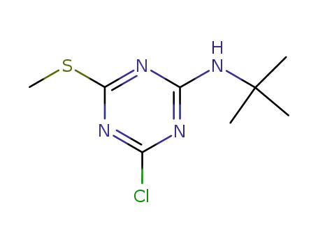 <i>tert</i>-butyl-(4-chloro-6-methylsulfanyl-[1,3,5]triazin-2-yl)-amine