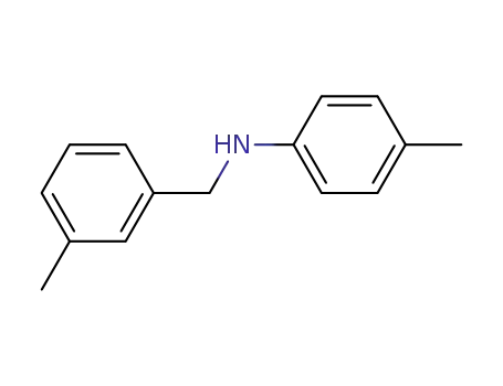 Molecular Structure of 33863-78-4 (Benzenemethanamine, 3-methyl-N-(4-methylphenyl)-)
