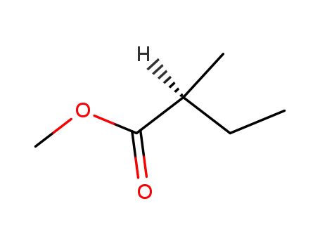 Molecular Structure of 10307-60-5 (Methyl (2S)-2-methylbutanoate)