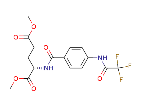 Molecular Structure of 233600-78-7 (N-[4-[(Trifluoroacetyl)aMino]benzoyl]-L-glutaMic Acid DiMethyl Ester)