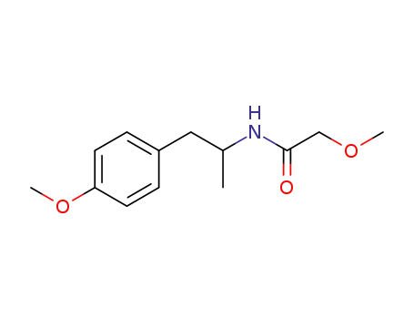 Molecular Structure of 1352411-20-1 (N-[2-(4'-methoxyphenyl)-1-methylethyl]-2-methoxyacetamide)