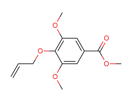 Molecular Structure of 1147-85-9 (methyl 4-(allyloxy)-3,5-dimethoxybenzoate)