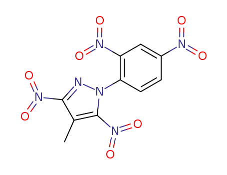 Molecular Structure of 58333-00-9 (1-(2,4-dinitrophenyl)-4-methyl-3,5-dinitropyrazole)