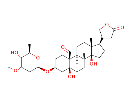 Molecular Structure of 508-77-0 (CYMARIN)
