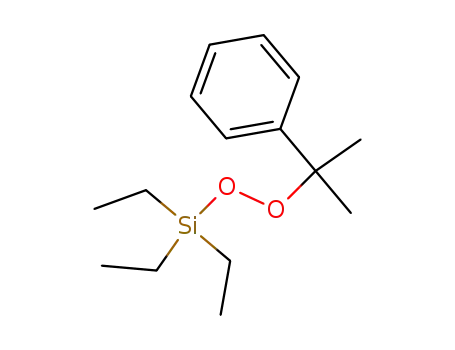 Molecular Structure of 39809-93-3 (Silane, triethyl[(1-methyl-1-phenylethyl)dioxy]-)