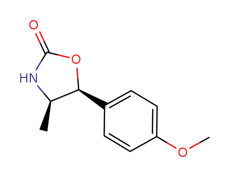Molecular Structure of 957777-98-9 ((4R,5S)-5-(4-methoxyphenyl)-4-methyloxazolidin-2-one)
