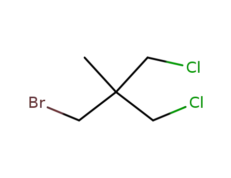 Molecular Structure of 89364-52-3 (1-bromo-3-chloro-2-chloromethyl-2-methyl-propane)