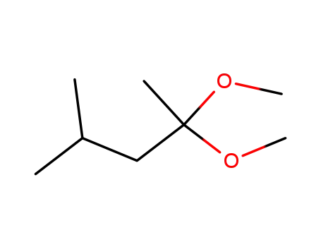Molecular Structure of 1112-78-3 (2,2-dimethoxy-4-methylpentane)