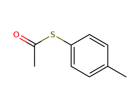 10436-83-6,S-(4-methylphenyl) ethanethioate,Aceticacid, thio-, S-p-tolyl ester (6CI,7CI,8CI); 4-Methylphenyl thiolacetate;S-(4-Methylphenyl) ethanethioate; S-(4-Methylphenyl) thioacetate; S-p-Tolylthioacetate