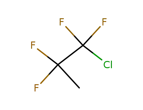 Molecular Structure of 421-75-0 (1-Chloro-1,1,2,2-tetrafluoropropane)