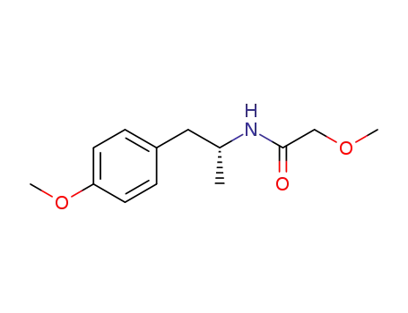 Molecular Structure of 1351781-80-0 ((R)-N-[2-(4'-methoxyphenyl)-1-methylethyl]-2-methoxyacetamide)